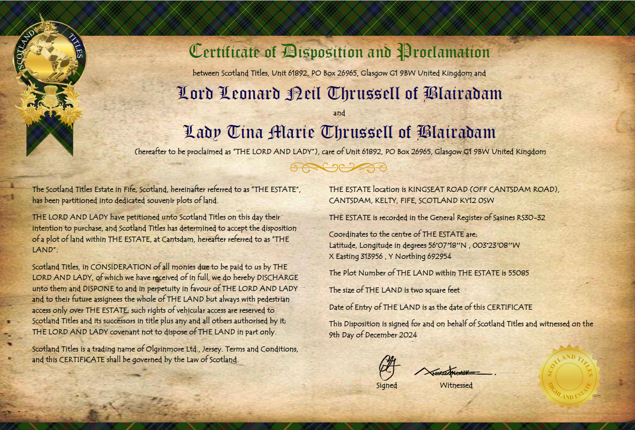 Lord Neil Thrussell of Blairadam